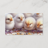 Auf der Hühnerfarm Business Card Visitenkarte (Rückseite)