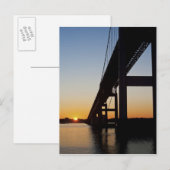 Auf der Insel Newport-Rhode segeln und verlassend Postkarte (Vorne/Hinten)