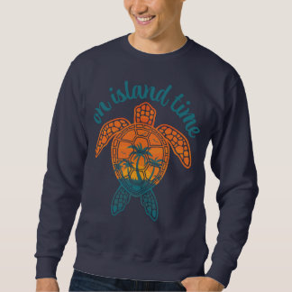 Auf der Insel Zeit tropisches Sonnenuntergang Meer Sweatshirt