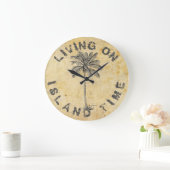 AUF DER INSELZEIT LEBEN GROßE WANDUHR (Zuhause)