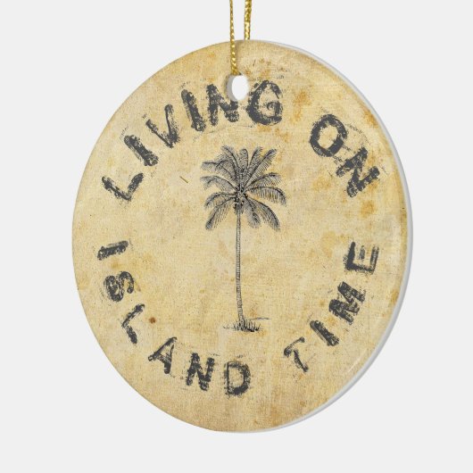 AUF DER INSELZEIT LEBEN KERAMIK ORNAMENT (Links)