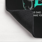 Auf der Jagd nach Jesus Funny Fishing Mousepad (Ecke)