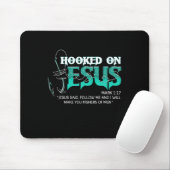 Auf der Jagd nach Jesus Funny Fishing Mousepad (Mit Mouse)