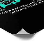 Auf der Jagd nach Jesus Funny Fishing Poster (Ecke)