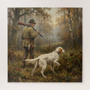 Auf der Jagd nach Waldschnepfen, English Setter Ja Puzzle