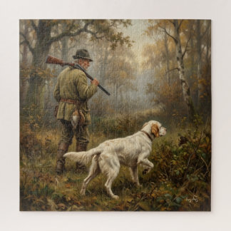 Auf der Jagd nach Waldschnepfen, English Setter Ja Puzzle