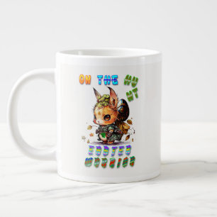 Auf der Jagd Osterkrieger Jumbo-Tasse