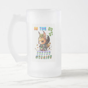 Auf der Jagd Osterkrieger Mattglas Bierglas