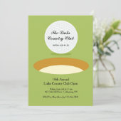 Auf der Kante der Golf-Einladung Einladung (Stehend Vorderseite)