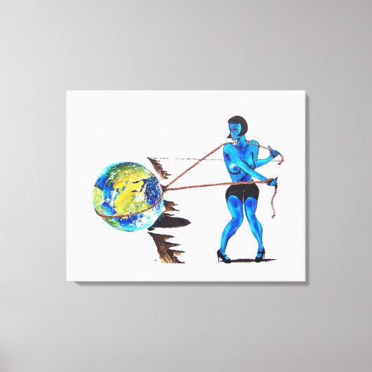 Auf der Kante Leinwanddruck (Vorderseite)