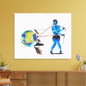 Auf der Kante Leinwanddruck (Insitu (Wohnzimmer))