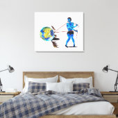 Auf der Kante Leinwanddruck (Insitu (Schlafzimmer))