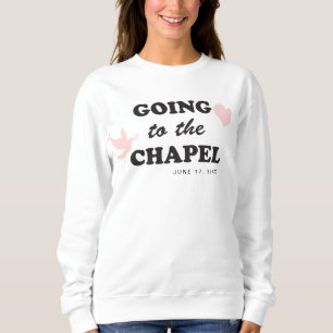 Auf der Kapelle Retro 70's Themed Bride Sweatshirt