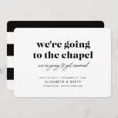 Auf der Kapelle Save The Date (Vorne/Hinten)