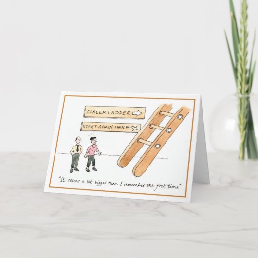 Auf der Karriereleiter Karte (Vorderseite)