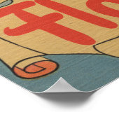 Auf der Karte des Staat in Florida, Button-Up Girl Poster (Ecke)