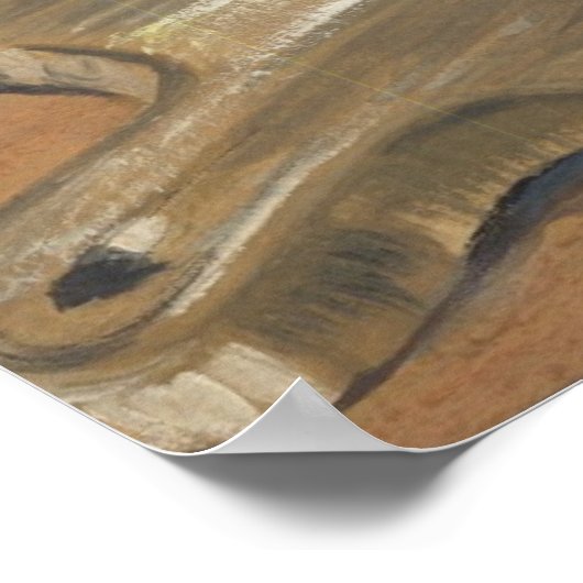 Auf der Kellerwand Poster (Ecke)