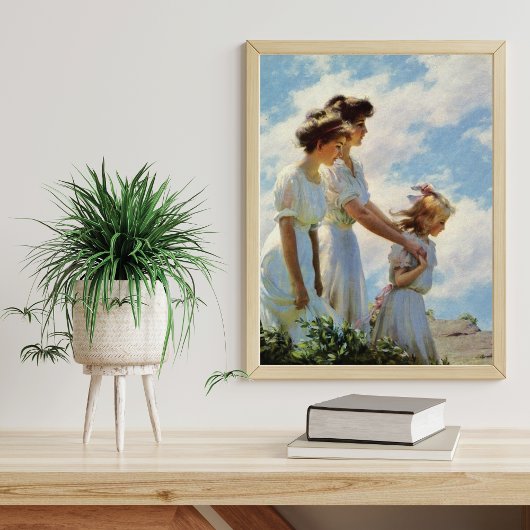 Auf der Klippe Charles Courtney Curran Poster