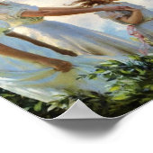 Auf der Klippe Charles Courtney Curran Poster (Ecke)