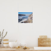 Auf der Klippe über dem eingefrorenen Fluss missis Poster (Küche)