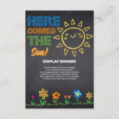 Auf der Kopfplatte befindet sich die Son Baby Dusc Begleitkarte (Vorderseite)