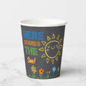 Auf der Kopfplatte befindet sich die Son Baby Dusc Pappbecher (Rückseite)