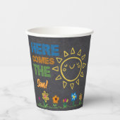 Auf der Kopfplatte befindet sich die Son Baby Dusc Pappbecher (Vorderseite)