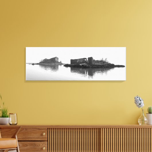 AUF DER LAGUNESISCHEN Leinwand drucken (Insitu (Wohnzimmer))