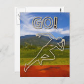Auf der Laufbahn Postkarte (Vorne/Hinten)