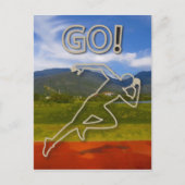 Auf der Laufbahn Postkarte (Vorderseite)