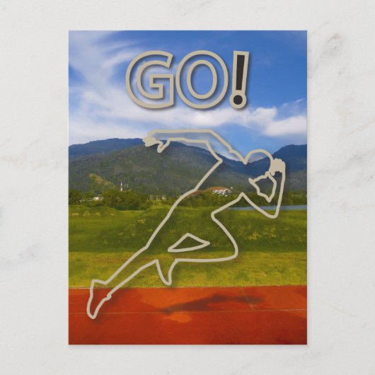 Auf der Laufbahn Postkarte (Vorderseite)