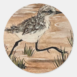 Auf der Laufleiste Runder Aufkleber