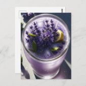 Auf der Lavendel Lemonade Postkarte nach unten (Vorne/Hinten)