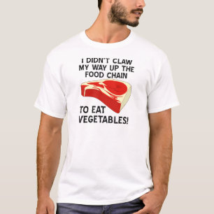 Auf der Lebensmittelkette weiß T-Shirt