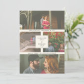 Auf der letzten Hochzeit Foto Save the Date (Stehend Vorderseite)