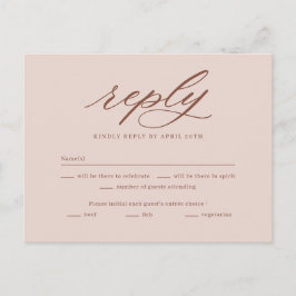 Auf der letzten Hochzeit RSVP Antwortkarte Postkarte