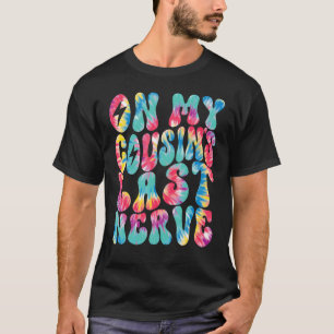Auf der letzten Nerve Retro Groovy Gefärbte Krawat T-Shirt