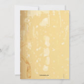 Auf der Menü-Einladung Einladung (Rückseite)