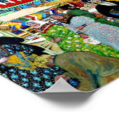 Auf der Messe ein Kunstwerk von Boris Kustodiev Poster (Ecke)