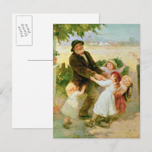 Auf der Messe Postkarte (Vorne/Hinten)