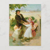 Auf der Messe Postkarte (Vorderseite)