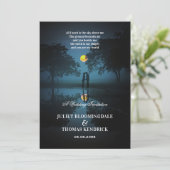 Auf der Mondlichtnacht | Hochzeit Einladung (Stehend Vorderseite)