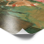 Auf der Moulin Rouge von Toulouse-Lautrec - Poster (Ecke)