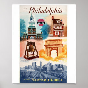 Auf der Pennsylvania Bahn nach Phila. Poster