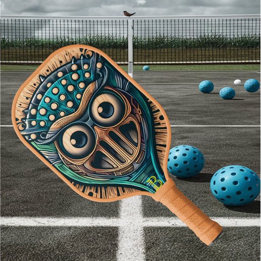 Auf der Plaque-Abbildung aus Holz geschnitzte, rät Pickleball Schläger