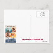Auf der Postkarte der Pennsylvania Eisenbahn nach  (Rückseite)