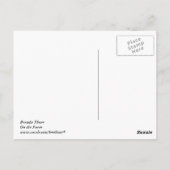 Auf der Postkarte des Betriebs (Rückseite)