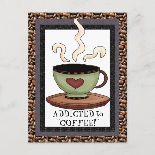 Auf der Postkarte für den Kaffee-Cartoon hinzugefü (Vorderseite)