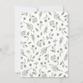 Auf der Prairie Save the Date Fotokarte (Rückseite)