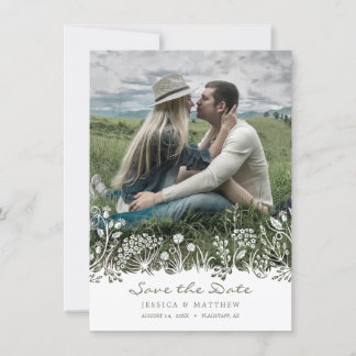 Auf der Prairie Save the Date Fotokarte